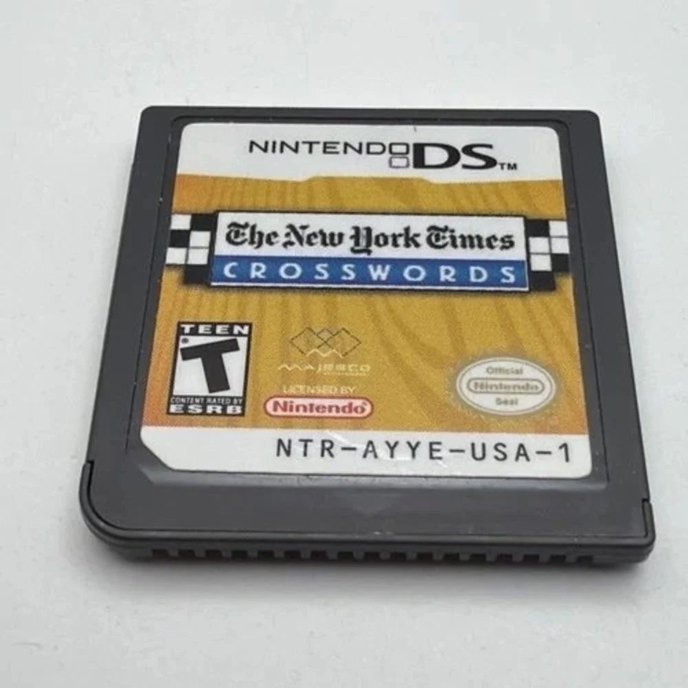 The New York Times Crosswords Nintendo DS Game Cartridge NTR-AYYE-USA-1‎